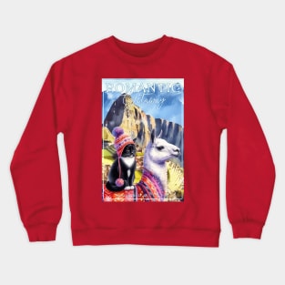 Romantic Andes Getaway Cat Tuxedo Life 3CT Crewneck Sweatshirt